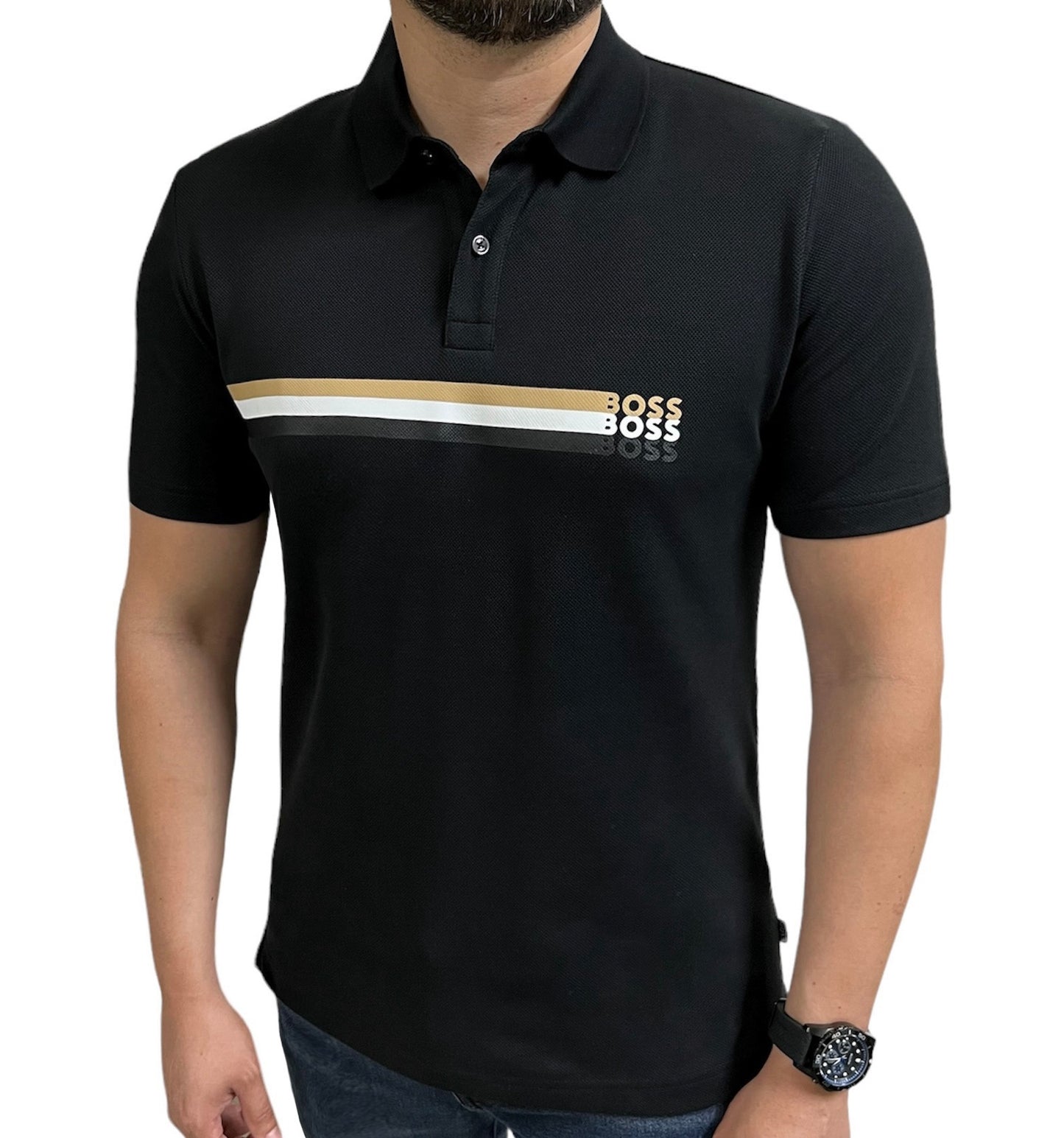 Polo BOSS Tela Mercerizada