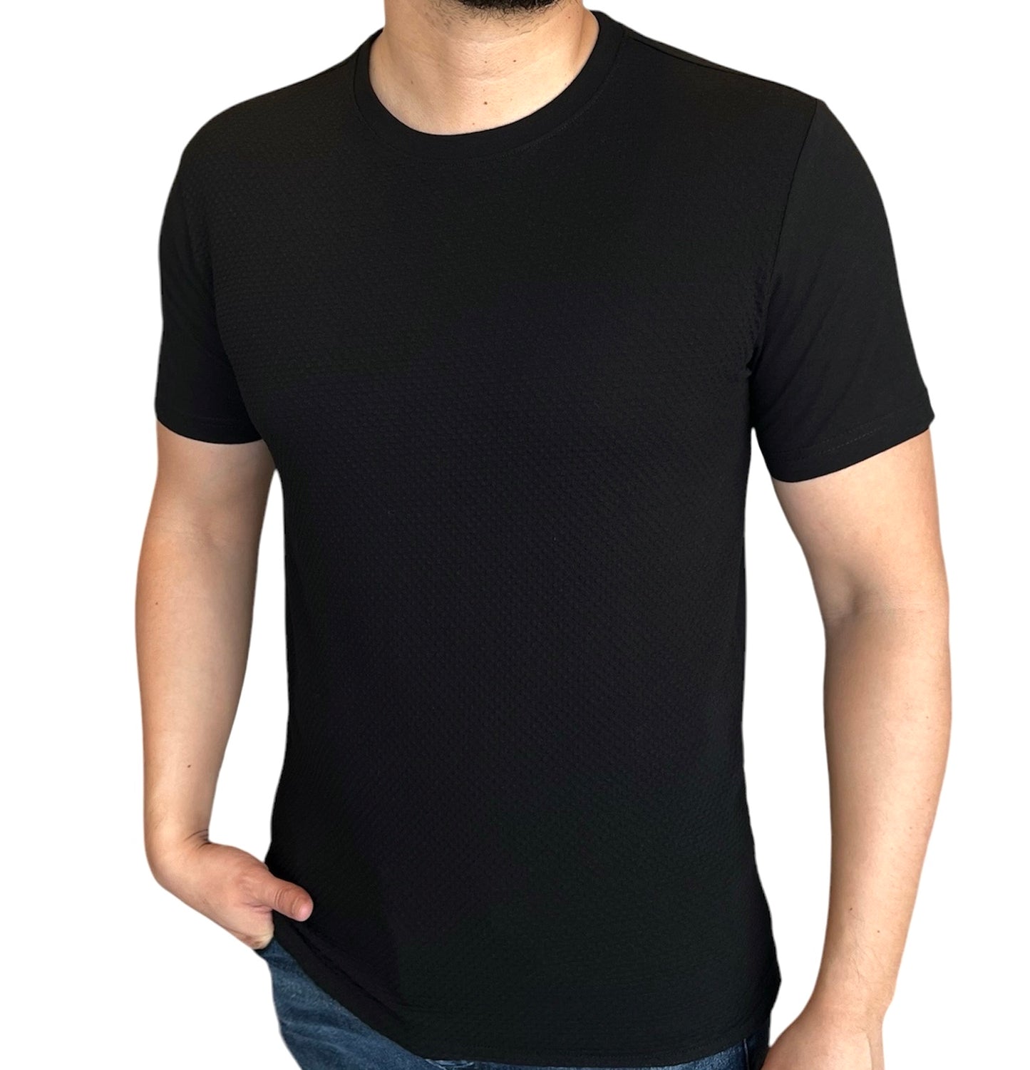 Camisa D&F Negra Texturizada