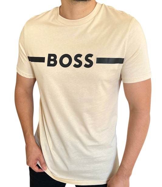 Camiseta BOSS Beige Beach Sun Protect