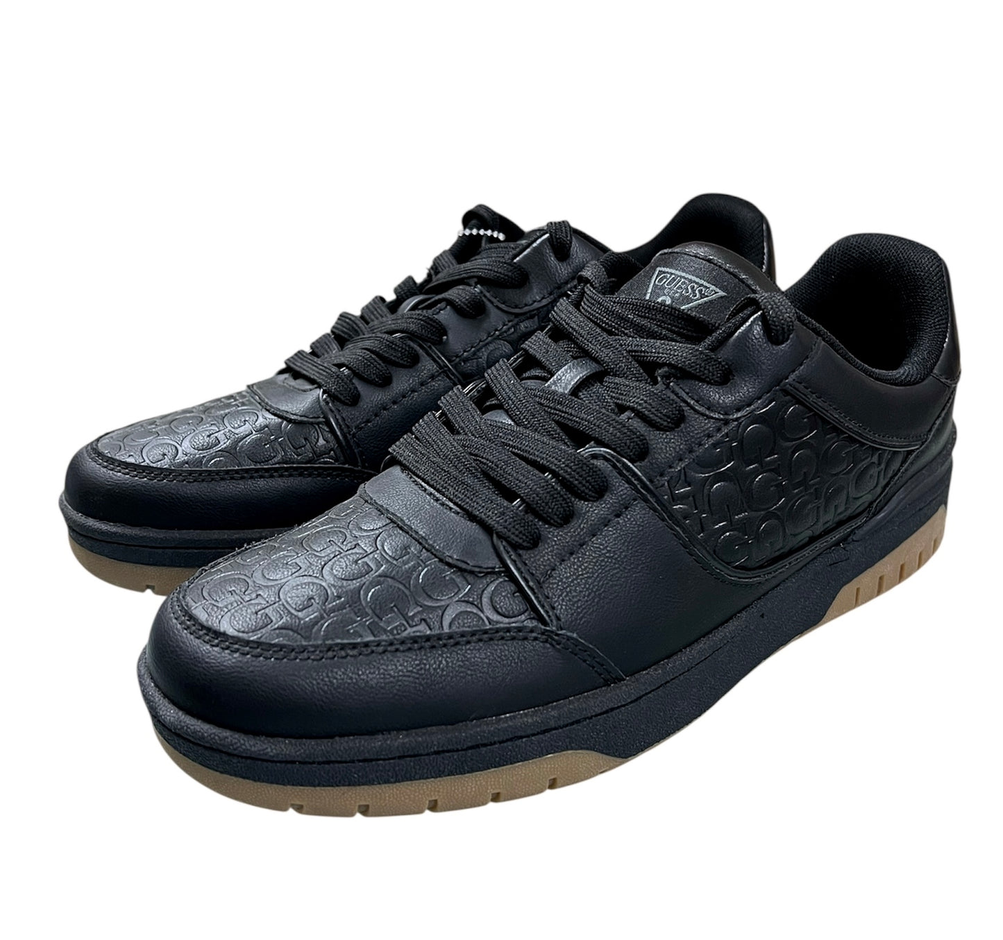 Tenis Guess Negros Suela Café