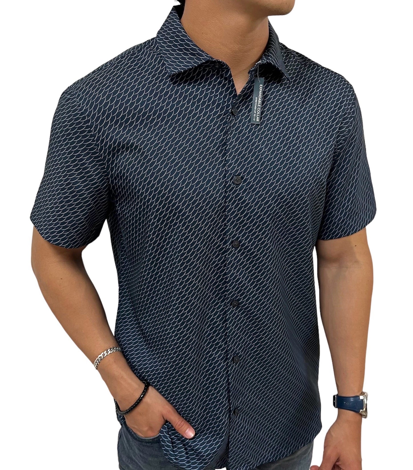 Camisa Manga Corta Perry Ellis