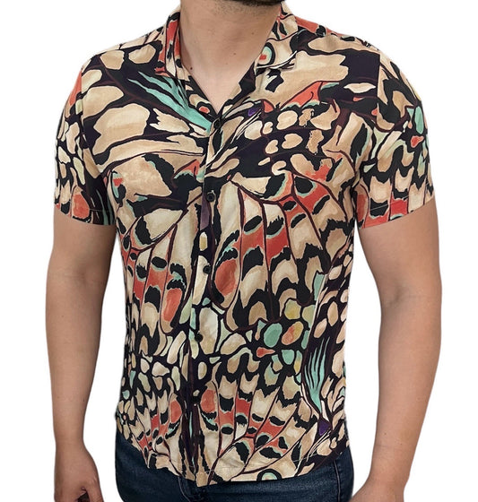 Camisa Manga Corta Denim&Flower Mariposa