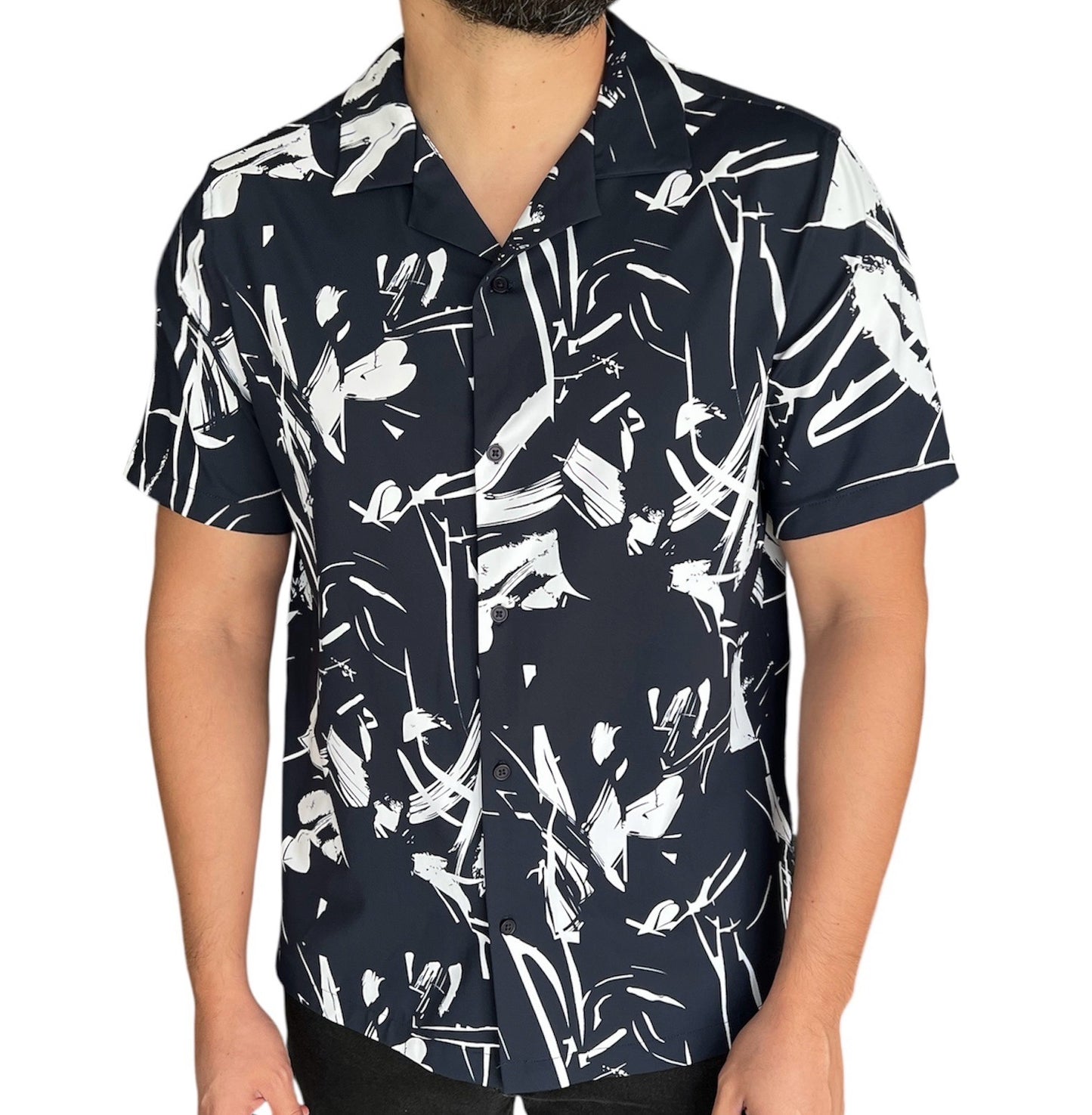 Camisa Republic Playa Azul / Blanco