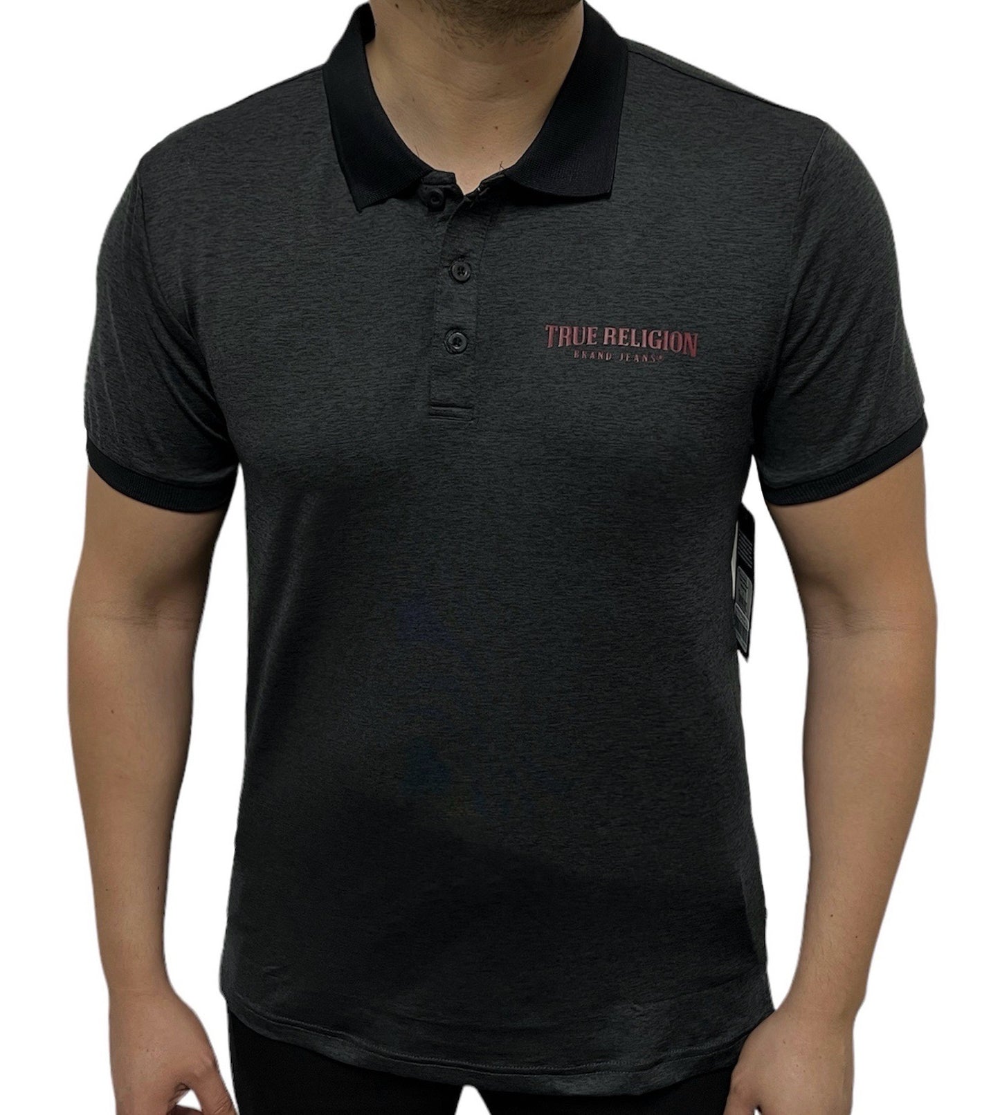 Polo Golf True Religion Gris Oscuro